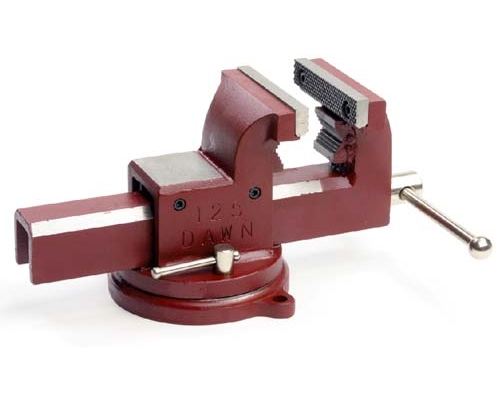 DAWN - FORGED STEEL UTILITY VICE 100MM C/W ANVIL - SWIVEL BASE